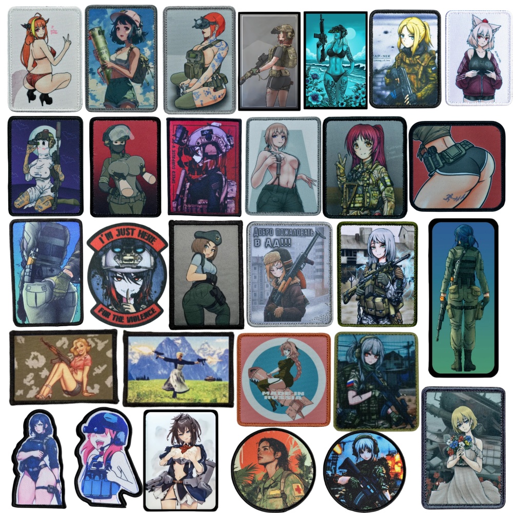 Rucksack Military Style - Uprising Russian Sexy Girl Morale Badge