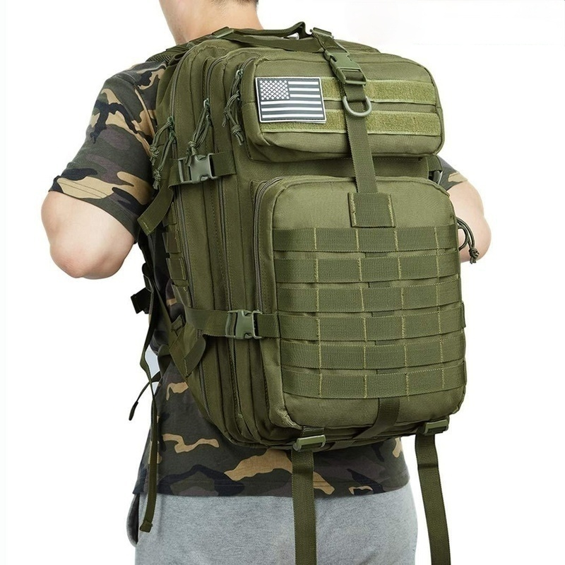 Rucksack Military Style - Oxford 50L1000D Nylon Waterproof Camping Travel