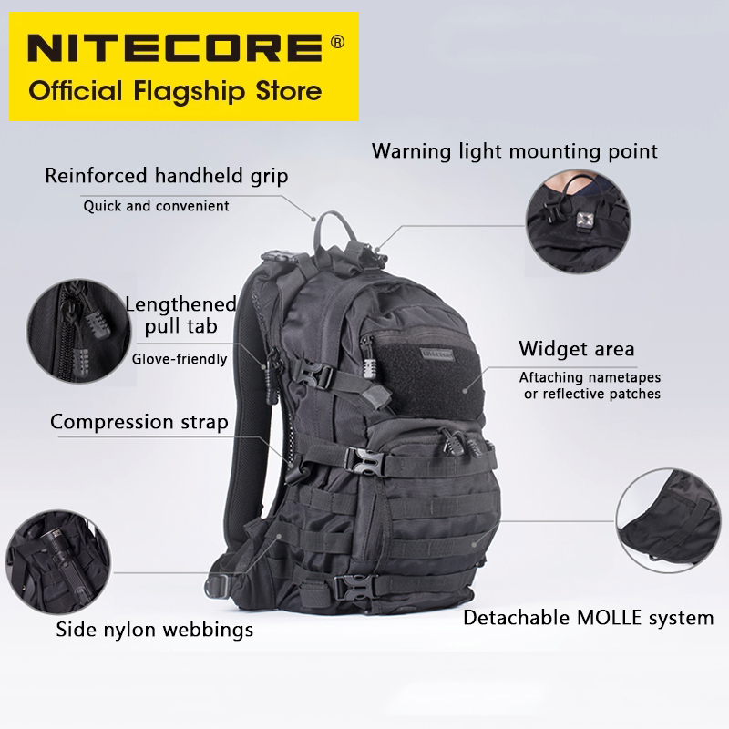 NITECORE BP20 20L Travel Backp - đánh giá và giá Rucksack Military Style