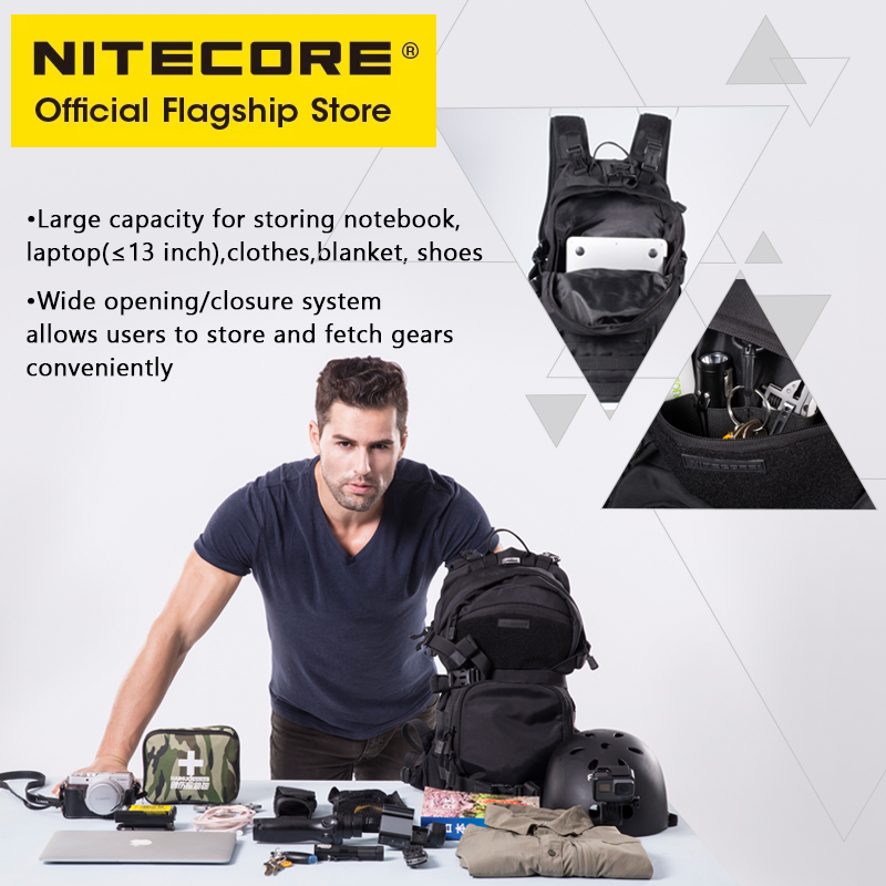 NITECORE BP20 20L Travel Backp - đánh giá và giá Rucksack Military Style