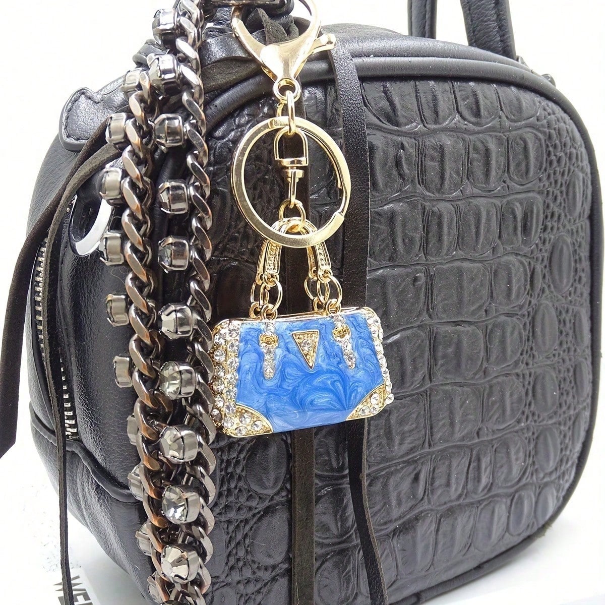 Mini Sparkling Rhinestone Enam - đánh giá và giá Mini Backpack Purse