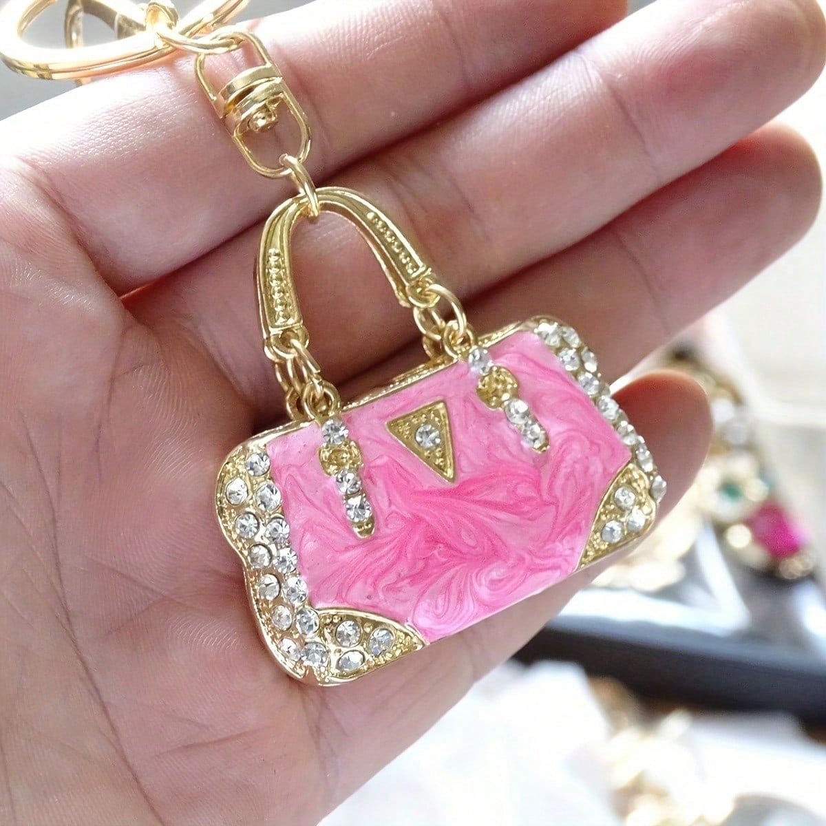 Mini Sparkling Rhinestone Enam - đánh giá và giá Mini Backpack Purse