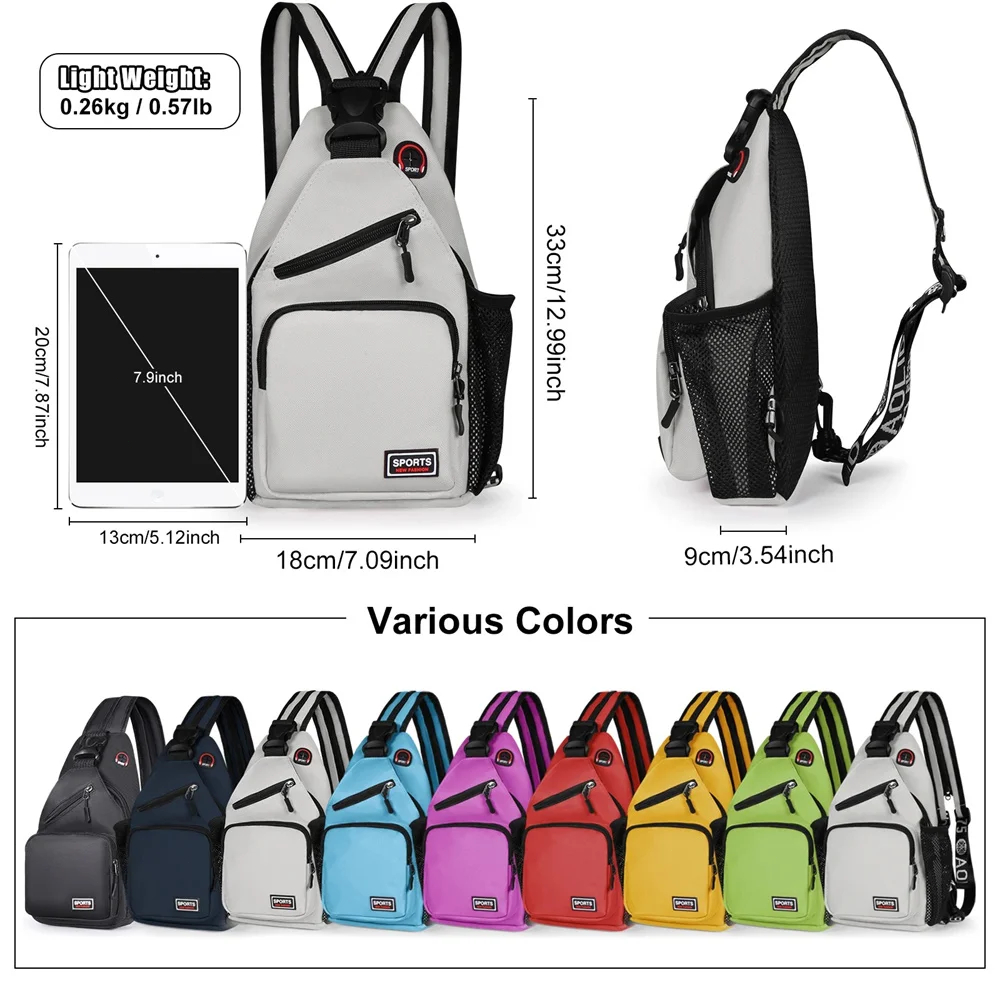 Multi-pocket Casual Chest Bag  - đánh giá và giá Sling Backpack Shoulder