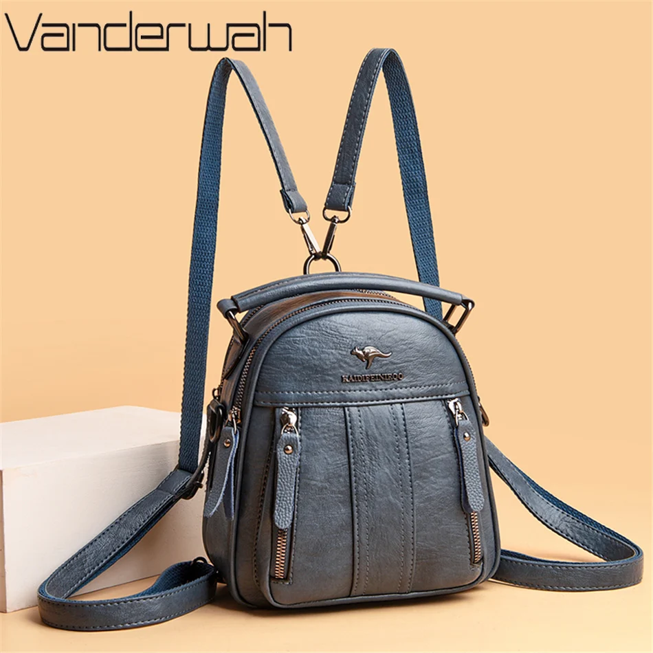 4 In 1 Leather Backpacks Multi - đánh giá và giá Leather Backpack Vintage