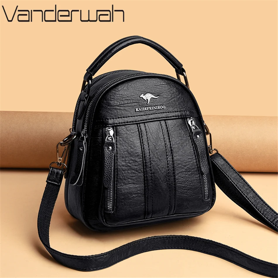 4 In 1 Leather Backpacks Multi - đánh giá và giá Leather Backpack Vintage
