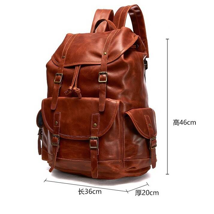 XZAN Men S Bags Fashion Europe - đánh giá và giá Leather Backpack Vintage