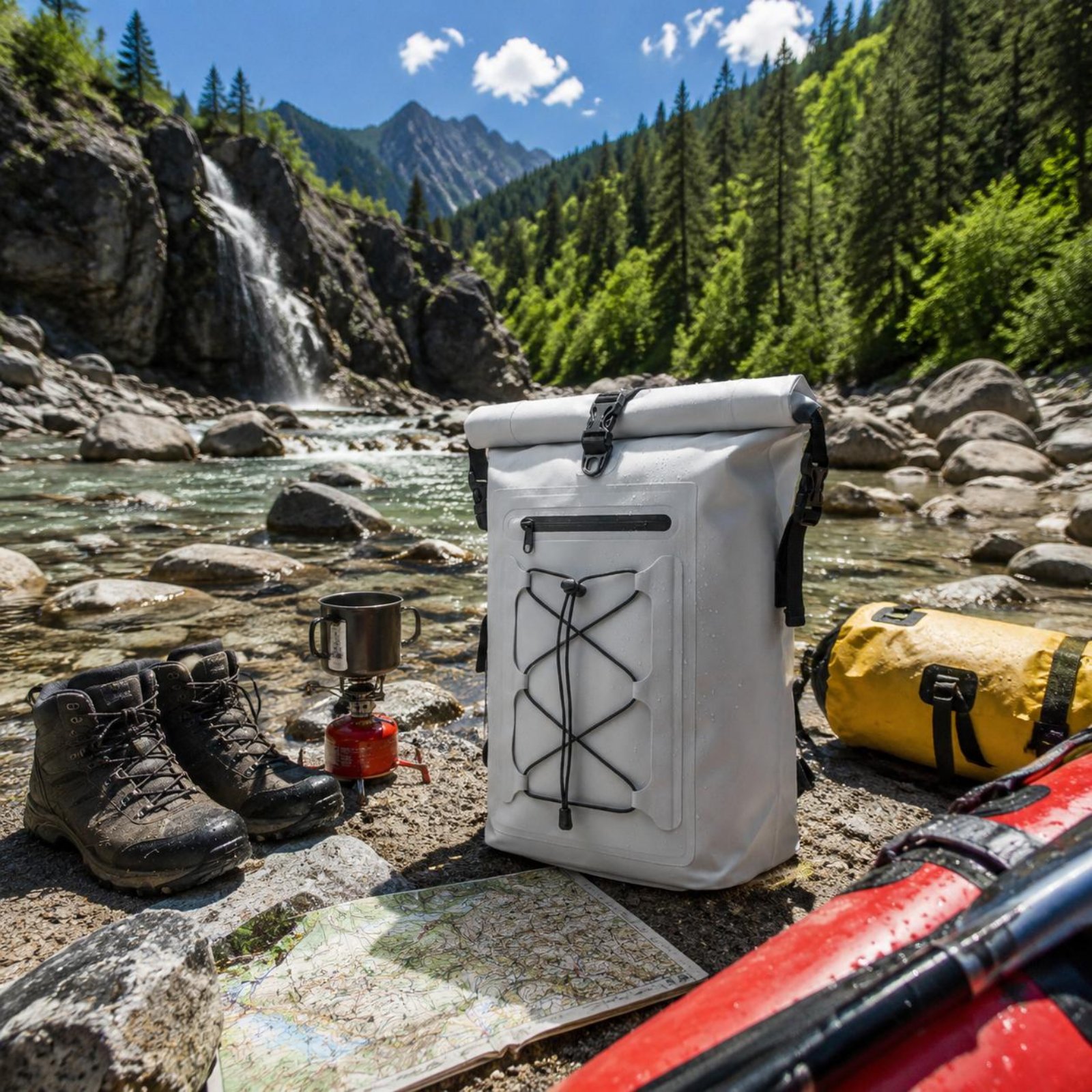 Rafting Dry Pack Large Capacit - đánh giá và giá Hiking Backpack Waterproof