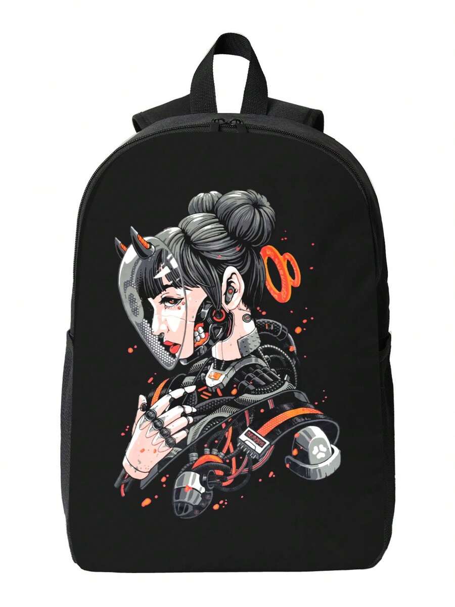 Cyberpunk Cyborg Girl Waterpro - đánh giá và giá Travel Backpack Anti Theft