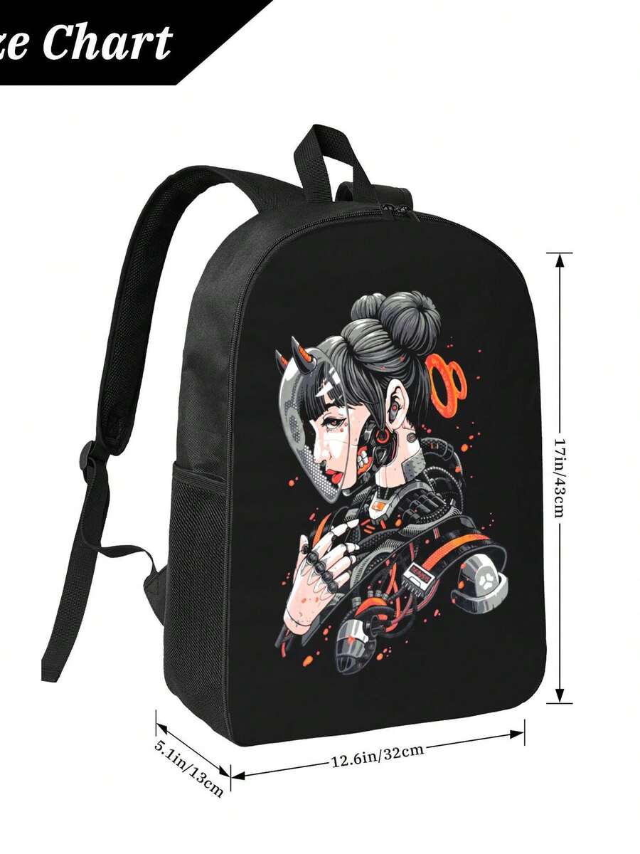 Cyberpunk Cyborg Girl Waterpro - đánh giá và giá Travel Backpack Anti Theft