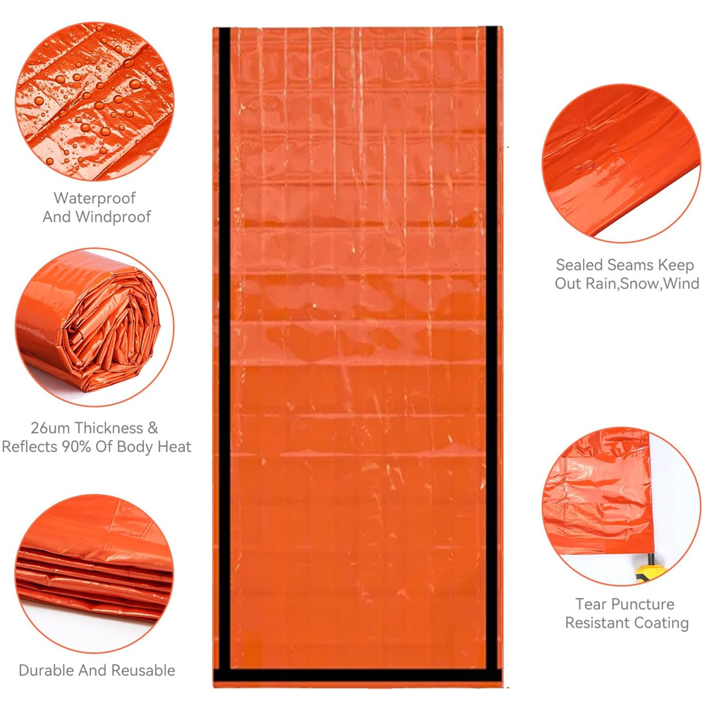 Emergency Sleeping Bag Surviva - đánh giá và giá Hiking Backpack Waterproof