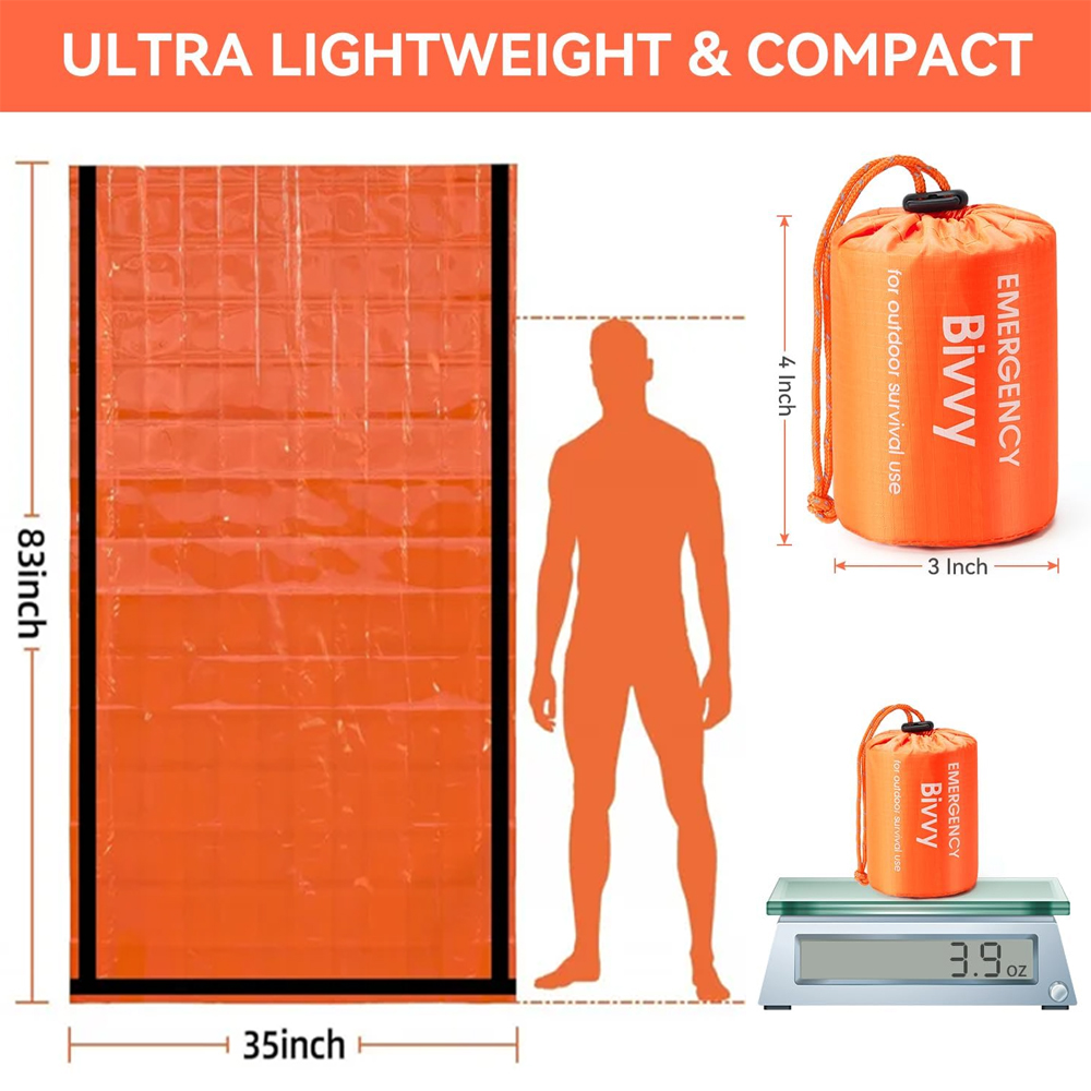 Emergency Sleeping Bag Surviva - đánh giá và giá Hiking Backpack Waterproof
