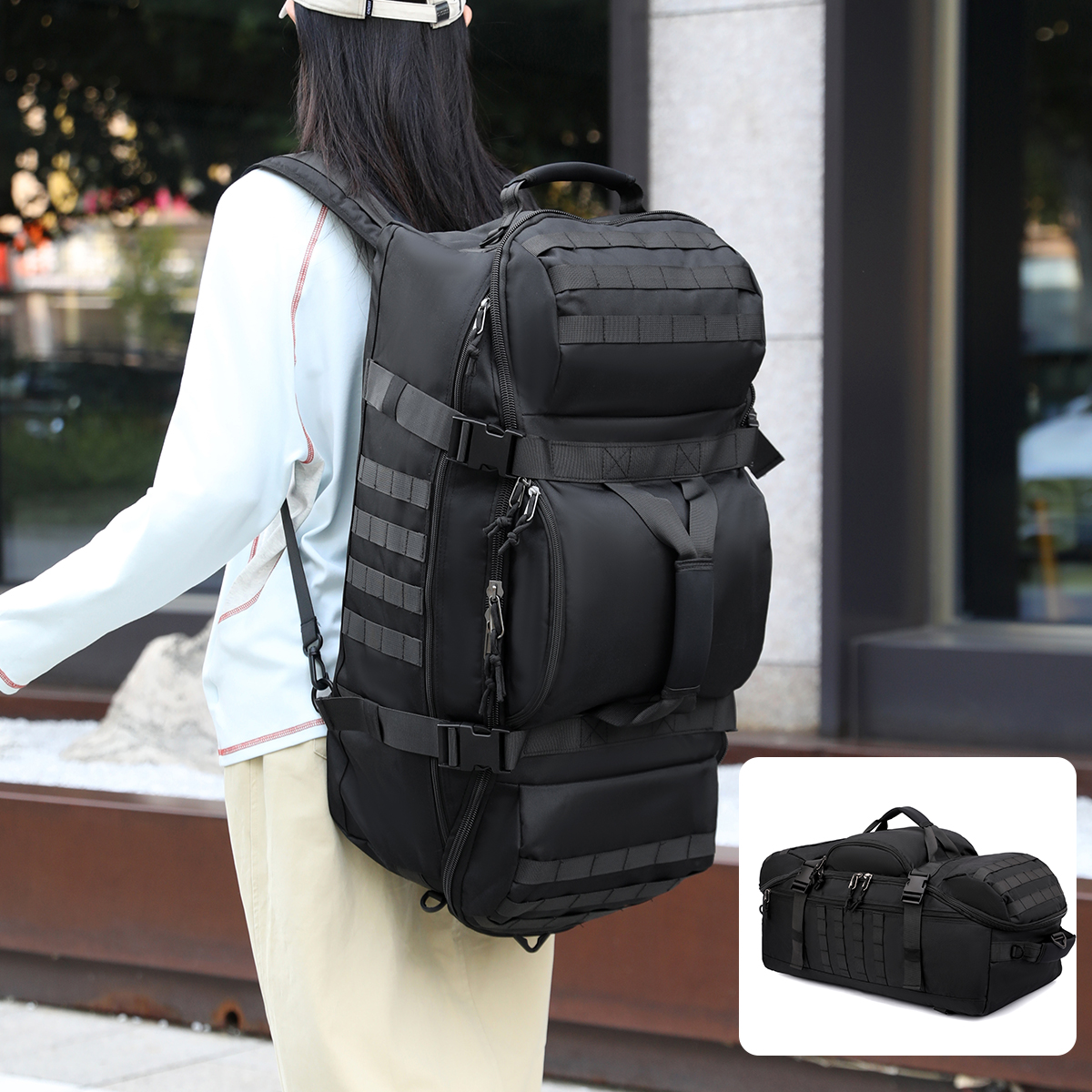 Outdoor Mountaineering Bag 90L - đánh giá và giá Hiking Backpack Waterproof