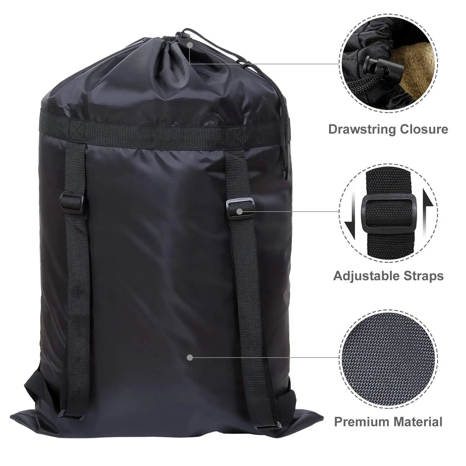 Black Oversized Polyester Wate - đánh giá và giá Hiking Backpack Waterproof