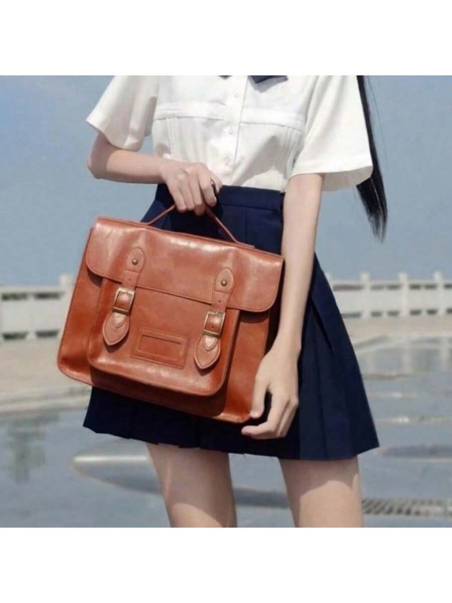 Retro British Style Satchel Ba - đánh giá và giá Leather Backpack Vintage