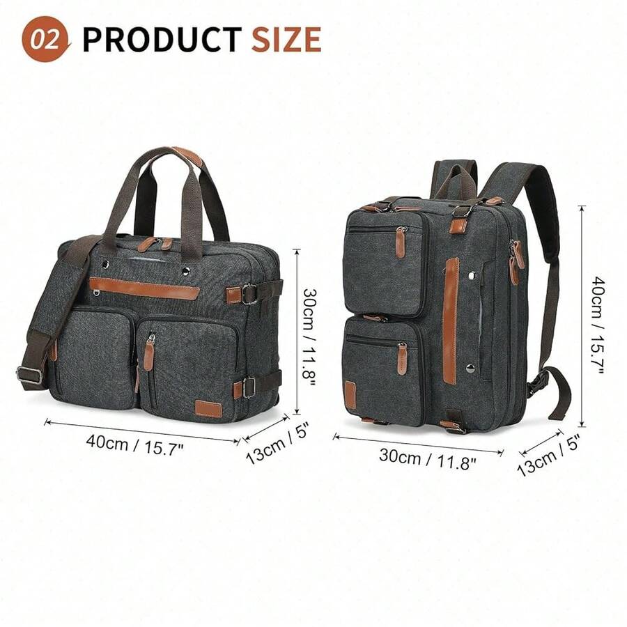 Canvas Laptop Backpack 3-In-1  - đánh giá và giá Canvas Backpack Casual