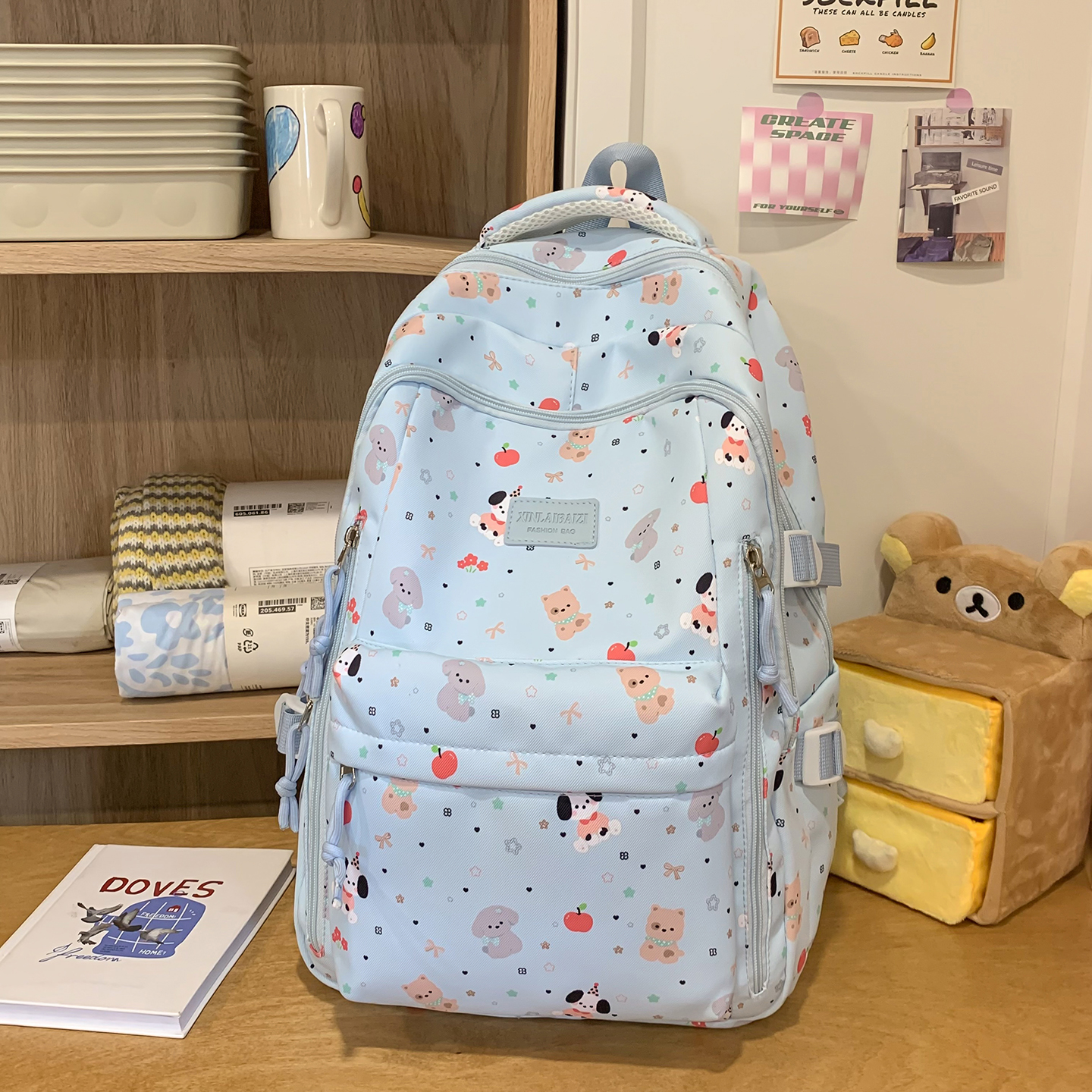Cute Animal Print Backpack Wom - đánh giá và giá School Backpack Teen