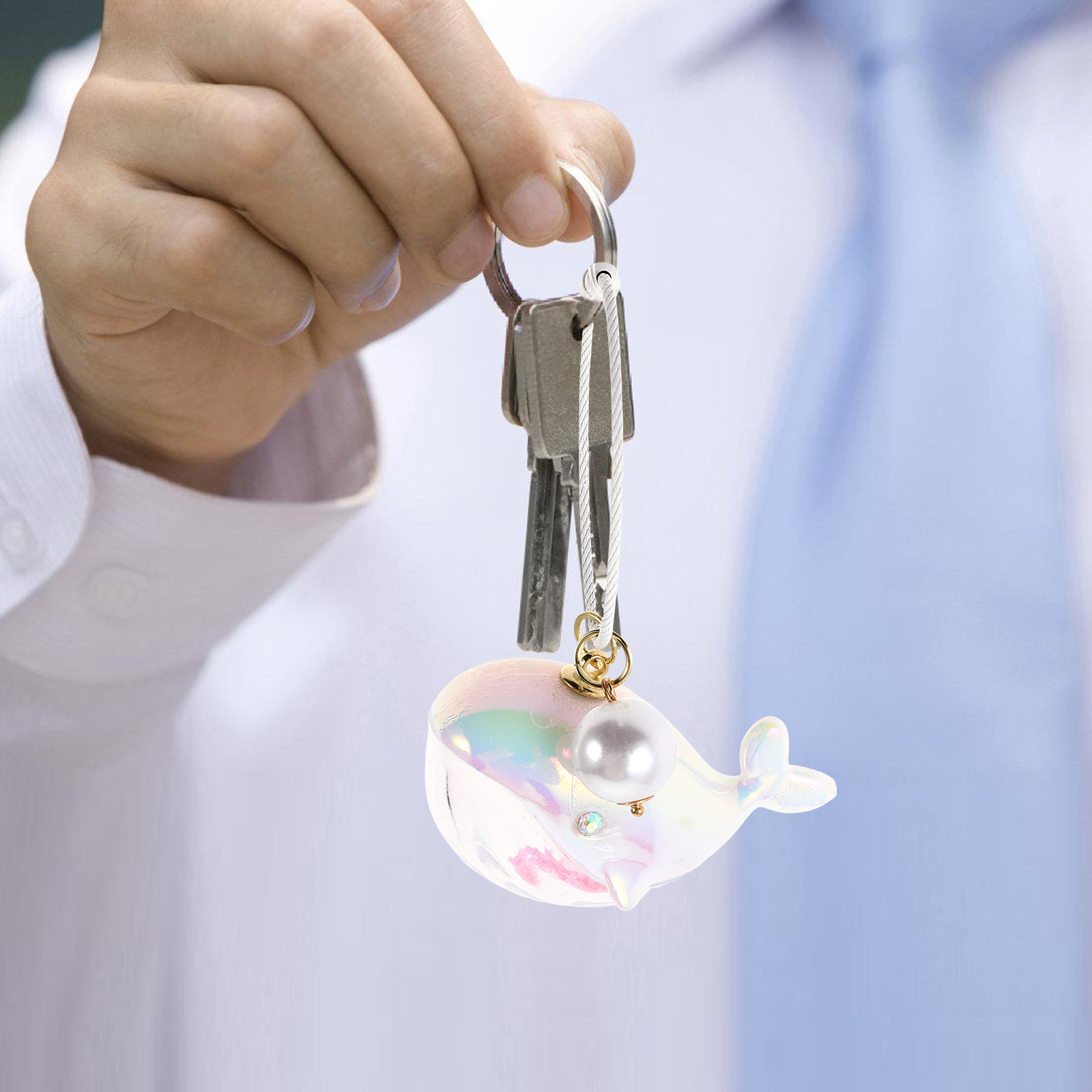 Adorable Whale Keychain Charm  - đánh giá và giá Mini Backpack Purse
