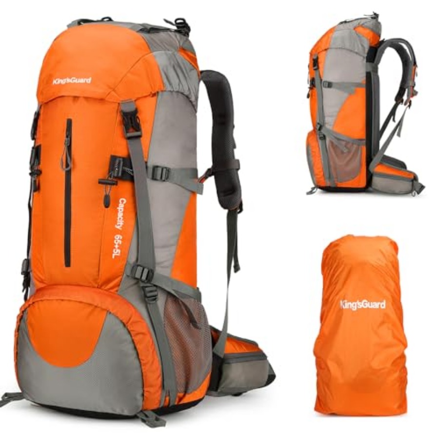 70L Hiking Backpack with Rain  - đánh giá và giá Rain Cover Backpack