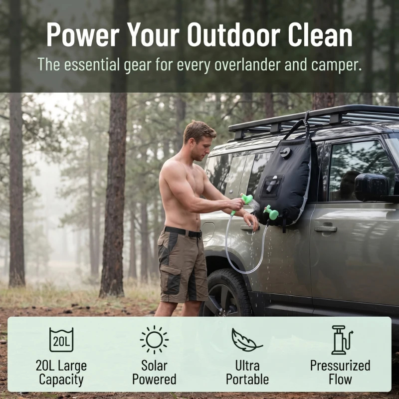20L Solar Shower Bag Large Cap - đánh giá và giá Hydration Pack Outdoor