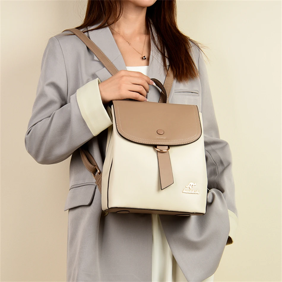 2024 High Quality Fashion Prin - đánh giá và giá Leather Backpack Vintage