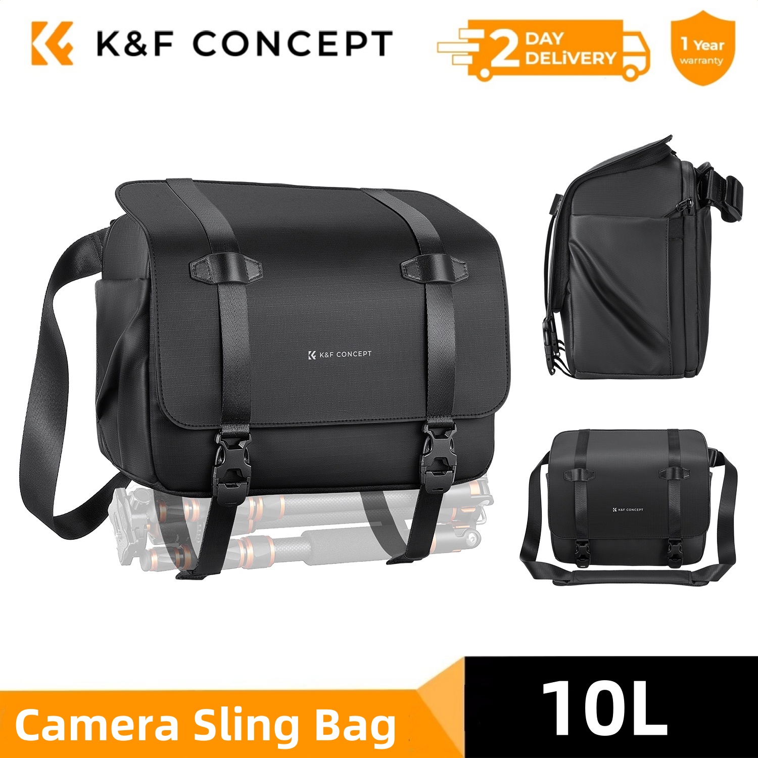K&F CONCEPT 10L Camera Sling B - đánh giá và giá Rain Cover Backpack