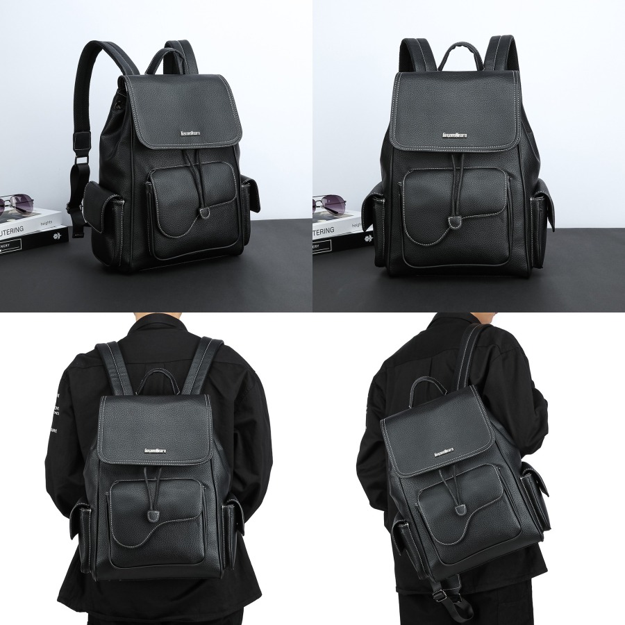 【New Arrival】Women's Black Fau - đánh giá và giá Leather Backpack Vintage